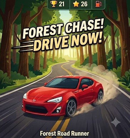 forest Road Runner – A Fast-Paced HTML5 Driving Adventure Built for Every Player  Published by GameZestGo